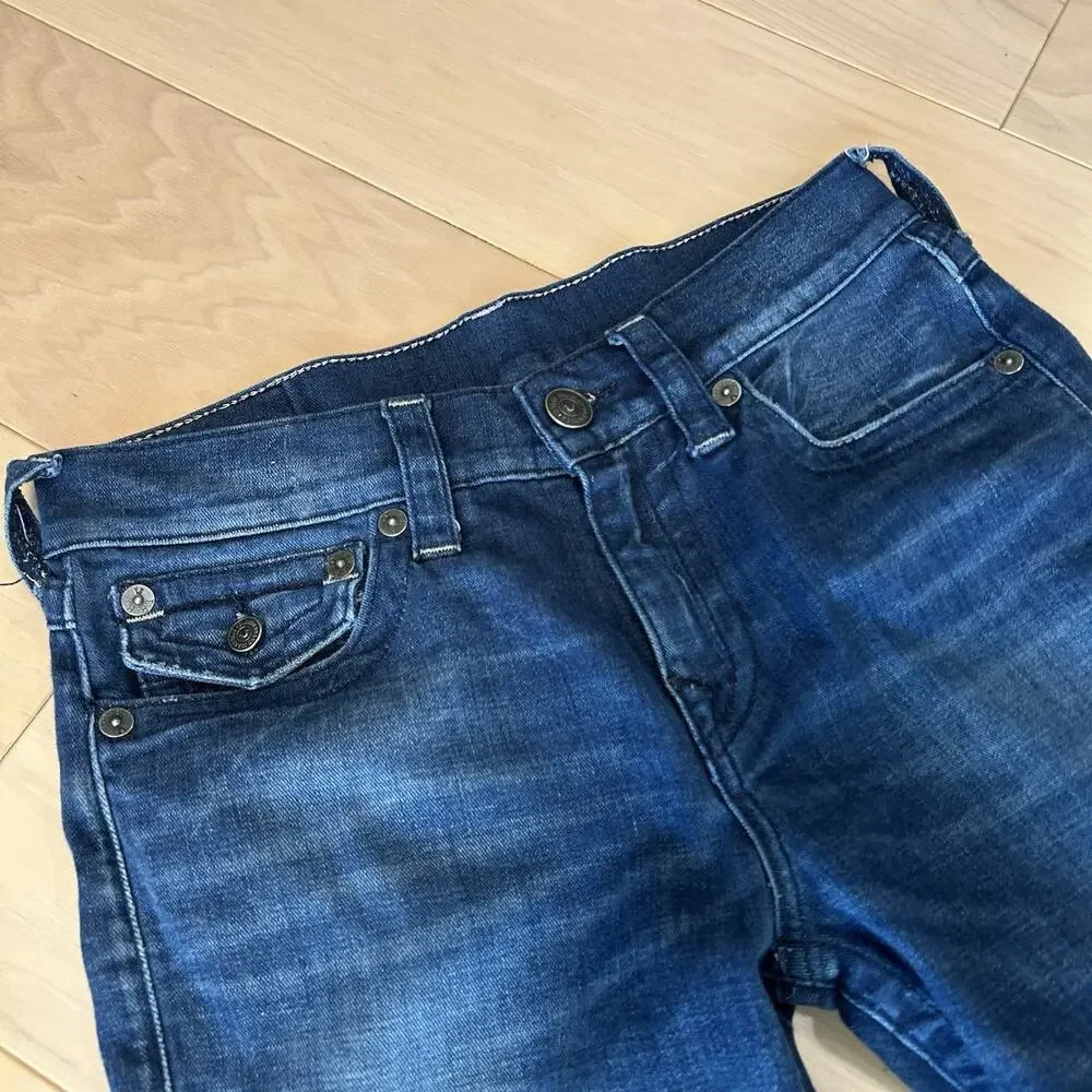 True Religion Geno Relaxed Slim Flap Pocket Denim Blue Jean Men’s 30